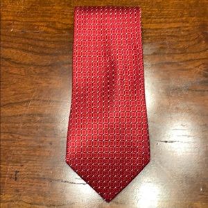 Nautica silk tie. Made in USA - Red